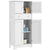 HOMCOM Kitchen Cupboard, Modern Freestanding Kitchen Storage Cabinet with Doors and Shelves, Kitchen Cabinet with Drawer and Adjustable Shelf, White