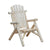 Outsunny Adirondack Chair, Fir Wood Outdoor Lounge Chair for Patio, Lawn & Deck, Natural Wood Finish.