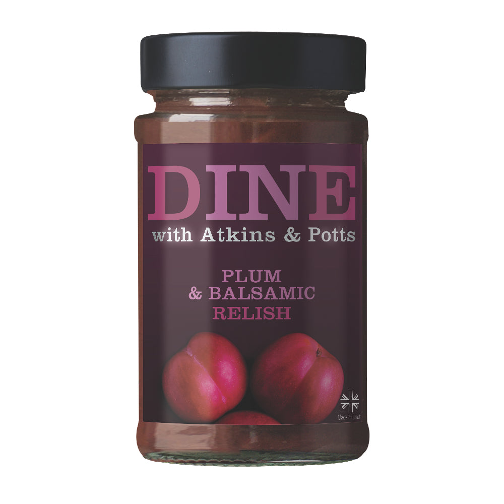 DINE with Atkins & Potts Balsamic & Plum Chutney (220g)