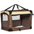 PawHut Cosy Carrier: Foldable Pet Transport with Plush Cushion, Ideal for Canine & Feline Travellers, Brown