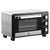 HOMCOM Convection Mini Oven, 16L Countertop Electric Grill, Toaster Oven with Adjustable Temperature, 60 Min Timer, Crumb Tray, Wire Rack, 1400W