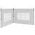 Outsunny Gazebo Side Panels with Windows, Replacement for 3x3(m) or 3x4m Gazebo, 2 Pack, White