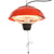 Outsunny 1500W Garden Electric Halogen Patio Heater Hanging Lamp Aluminum Outdoor Ceiling Mounted Heat Warmer - Red