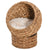 PawHut Wicker Cat Bed, Elevated Rattan Basket with Soft Washable Cushion, 50 x 42 x 60 cm, Brown