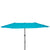 Outsunny 4.6m Double-Sided Patio Parasol Sun Umbrella-Blue