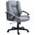 Vinsetto Executive Office Chair, Swivel Faux Leather Desk Chair, Mid-Back with Adjustable Height, Rolling Wheels, Black