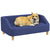 PawHut Dog Sofa, Comfortable Pet Bed with Soft Cushion, Easy-Clean Washable Cover for Small to Large Dogs, Blue