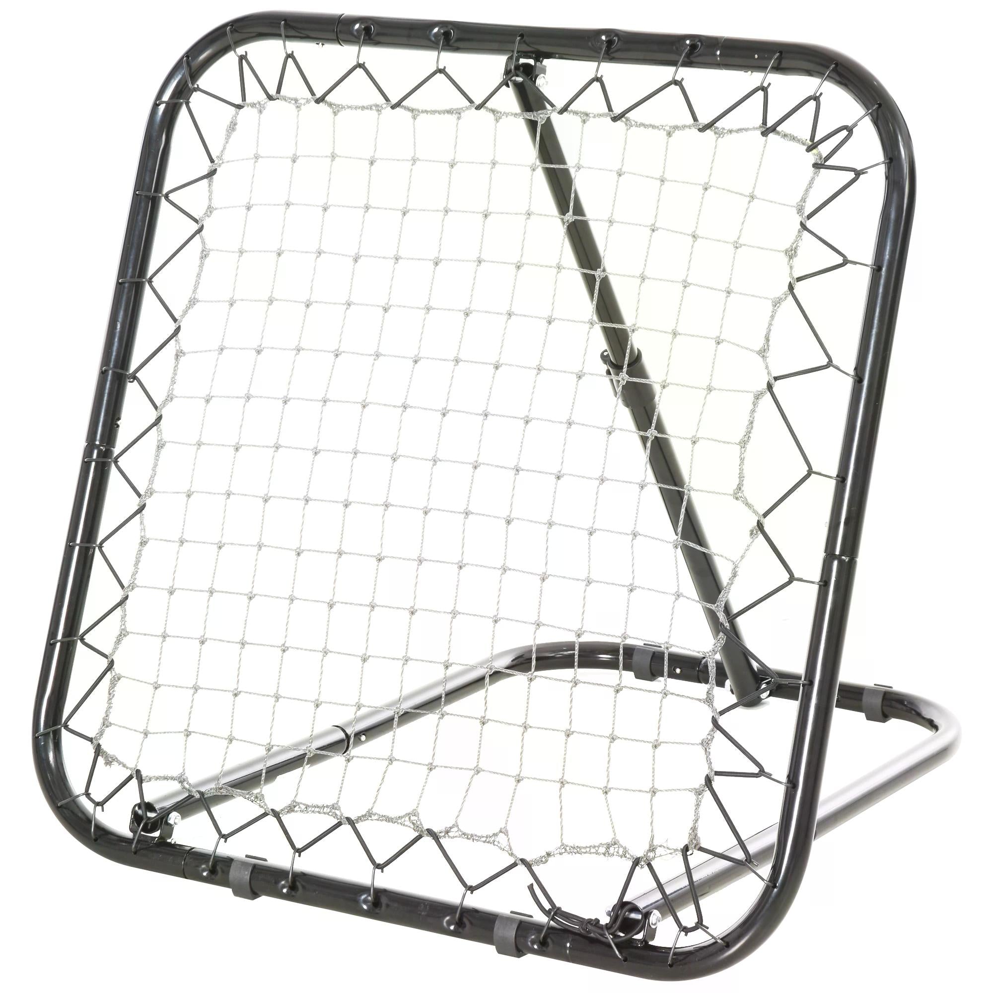 HOMCOM Angle Adjustable Rebounder Net Goal Training Set Football, Baseball, Basketball Daily Training, Black