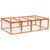 Pawhut Rabbit Hutch W/ Mesh Wire, 181Lx100Wx 48H cm-Wood