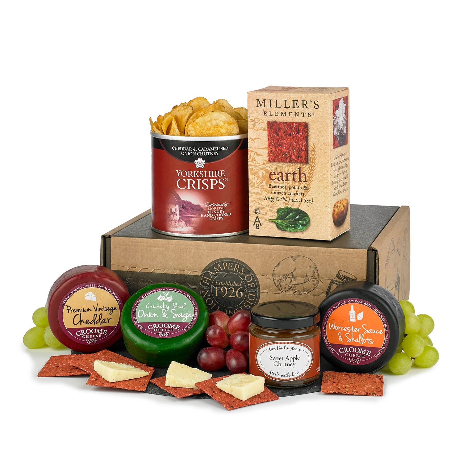 Cheese Hamper With Three English Cheeses