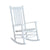 Outsunny Outdoor Porch Rocking Chair Armchair Wooden Patio Rocker Balcony Deck Garden Seat White