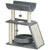 PawHut Cat Tree Tower: Scratching Posts, Cosy Bed & Perch, Interactive Ball Toy for Feline Fun, Light Grey