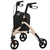 HOMCOM 3 Wheel Rollator, Lightweight Aluminium Tri Walker with Adjustable Handle, Storage Bag and Dual Brakes, Folding Mobility Walking Aid