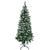 HOMCOM 5 Foot Snow Artificial Christmas Tree with Realistic Branches, Pine Cone, for Indoor Decoration, Green White