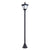 Outsunny Outdoor Solar Powered Post Lamp Sensor Dimmable LED Lantern Bollard Pathway 1.2M Tall – Black