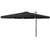 Outsunny 3(m) Cantilever Roma Parasol, Hanging Garden Parasol, Aluminium Square Patio Umbrella with Crank Handle and Tilt, Patio Sun Shade