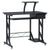 HOMCOM Computer PC Desk Table with Display Stand, Sliding Keyboard Tray Drawer and Host Box Shelf Home Office Workstation Gaming Black