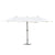 Outsunny 4.6m Garden Parasol Double-Sided Sun Umbrella Patio Market Shelter Canopy Shade Outdoor with Cross Base – Off White