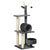 PawHut Cat Tree Tower 121cm, Kitten Activity Centre with Scratching Post, Bed, Tunnel, Perch, Interactive Ball, Grey.