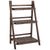 Outsunny Wooden Plant Stand: 3-Tier Foldable Shelf for Indoor/Outdoor Pots, 60L x 37W x 93H cm