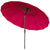 Outsunny Parasol Patio Protector: 255cm Outdoor Table Umbrella with Tilt, Crank & Durable Ribs, Vinous Red