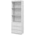 HOMCOM 180cm Tall Bookcase, with Shelves and Drawers - White