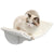 PawHut Wall-Mounted Wood Cat Shelves, Curved Kitten Bed, Climber Perch, Modern Cat Furniture