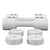 SPORTNOW Adjustable Dumbbells Set, Weights for Home Gym Workout, 2.5KG x 2, for Women and Men