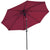 Outsunny Large Garden Umbrella Parasol, 2.6M Wide, UV Protection, Easy Open, Vibrant Red