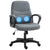 Vinsetto Ergonomic High Back Office Chair with Massage Lumbar Support, Adjustable Height, 360° Swivel, Grey