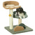 PawHut Compact Cat Tree: Scratching Posts, Dual Beds & Play Ball for Kittens, Space-Saving Design, 43 x 39 x 52cm, Grey