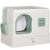 PawHut Hooded Cat Litter Box: Drawer Pan, Scoop & Deodorants, Front Entry, 50 x 40 x 40 cm, White