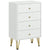 HOMCOM Bedroom Dresser: 4-Drawer Chest with Hairpin Legs, Stylish Storage Solution