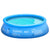 Outsunny Inflatable Family Swimming Pool, Family-Sized Round Paddling Pool w/ Hand Pump for Kids, Adults, Outdoor, Garden, 274cm x 76cm, Blue