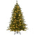 HOMCOM 6ft Prelit Artificial Christmas Tree with Warm White LED Light and 872 Tips, Metal Base, Hinged Xmas Tree, Green