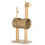 PawHut Giraffe Cat Tree, Indoor Play Tower with Scratching Posts, Tunnel, Ball Toy, 48.5 x 34.5 x 101 cm