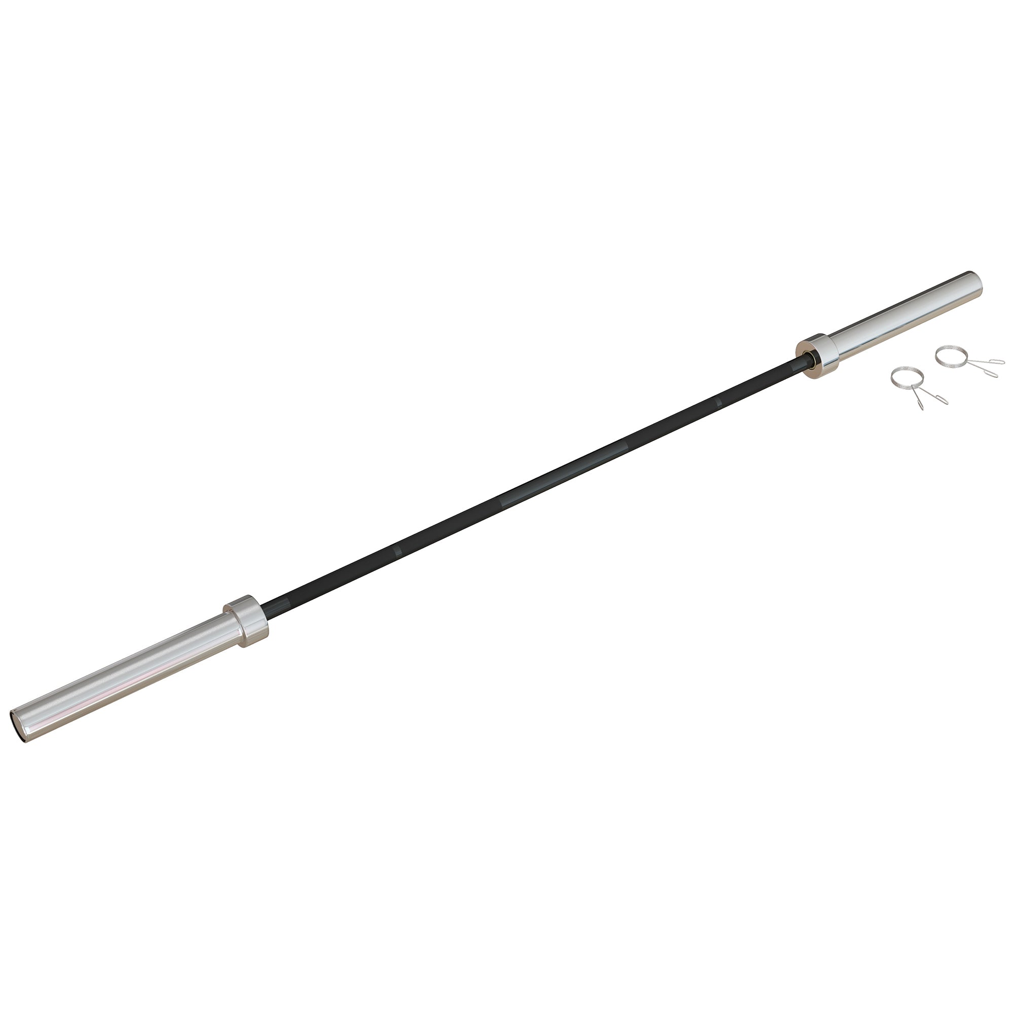 SPORTNOW Olympic Barbell: Home Gym Essential with Spring Collars, 210cm, 2"/5cm Plate Compatible