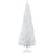 HOMCOM 1.8m 6ft Artificial Pine Pencil Slim Tall Christmas Tree with 390 Branch Tips Xmas Holiday Décor with Stand White