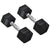 HOMCOM Hexagonal Dumbbell Set: 2x4kg Rubber Weights for Home Gym, Weight Lifting Exercise