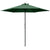 Outsunny 2.8m Patio Parasols Umbrellas Outdoor 6 Ribs Sunshade Canopy Manual Push Garden Backyard Furniture, Green