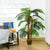 Outsunny 120cm/4FT Artificial Palm Tree Decorative Plant  w/ 19 Leaves Nursery Pot Fake Plastic Indoor Outdoor Greenery Home Office Décor