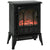 HOMCOM Freestanding Electric Fireplace Heater, 1000W/2000W-Black