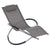 Outsunny Orbital Lounger, Zero Gravity Patio Chaise, Foldable Rocking Chair with Pillow, Grey