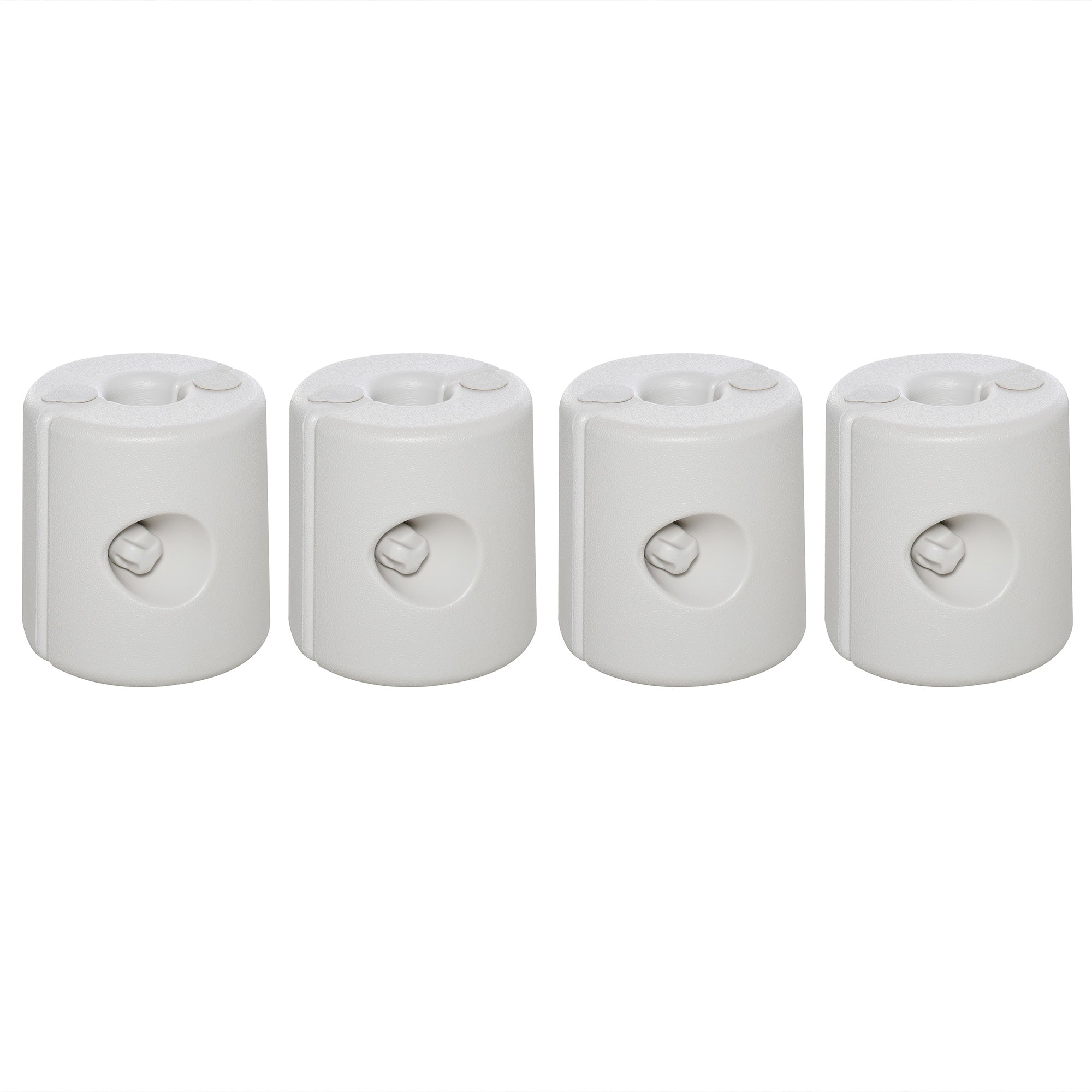 Outsunny Tent Weight Base, 4pcs Plastic Anchor Weights-White