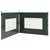 Outsunny Gazebo Side Panels, Sides Replacement with Window for 3x3(m) or 3x4m Pop Up Gazebo, 2 Pack, Green