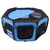 PawHut Fabric Pet Playpen: 8-Panel Foldable Mesh Enclosure for Outdoor Use, Dia 90 x 41H cm, Blue