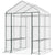 Outsunny 143 x 143 x 195 cm Walk-In Greenhouse 3 Tiers Portable Grow House w/ 8 Shelves, Metal Frame, PVC Film, Transparent