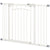 PawHut Pressure Mounted Safety Gate, Auto-Close Pet Door for Dogs, Easy Fit Adjustable Width 74-100cm, Grey