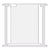 PawHut Pressure Fit Safety Gate for Doors and Stairs, Dog Gate with Auto Close, Pet Barrier for Hallways, with Double Locking Openings 75-82 cm White