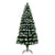 HOMCOM HOMCM 6ft White Light Artificial Christmas Tree w/ 230 LEDs Star Topper Tri-Base Full Bodied Seasonal Decoration Pre-Lit Home